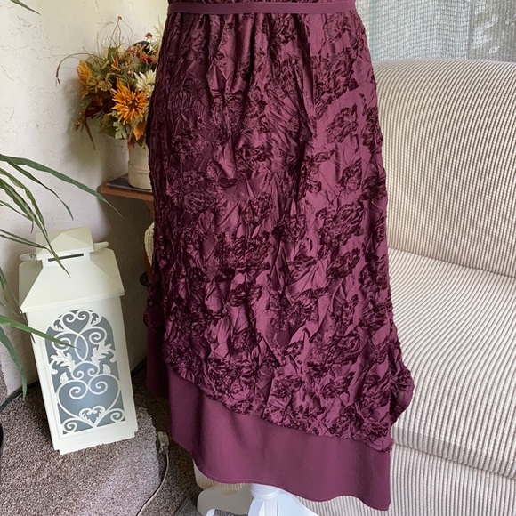 Simply Vera Vera Wang Sleeveless Burgundy Dress - Picture 6 of 12